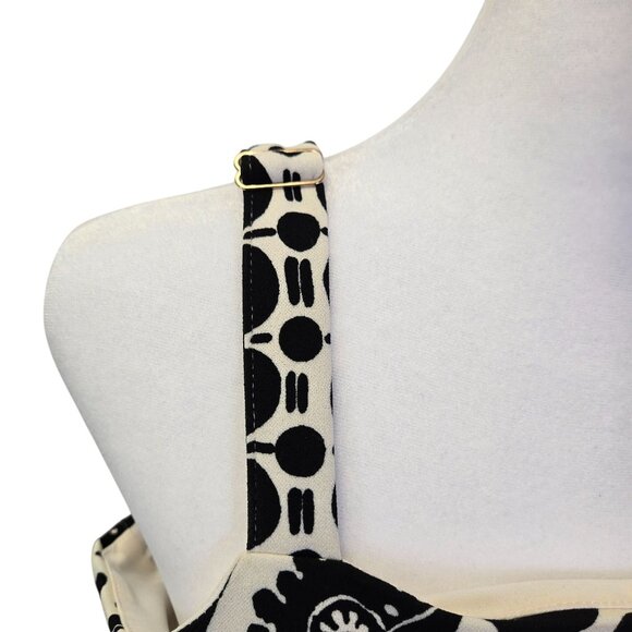 Tahari ASL Border Print Fringe Trim Sheath Dress Size 2 - Picture 7 of 8